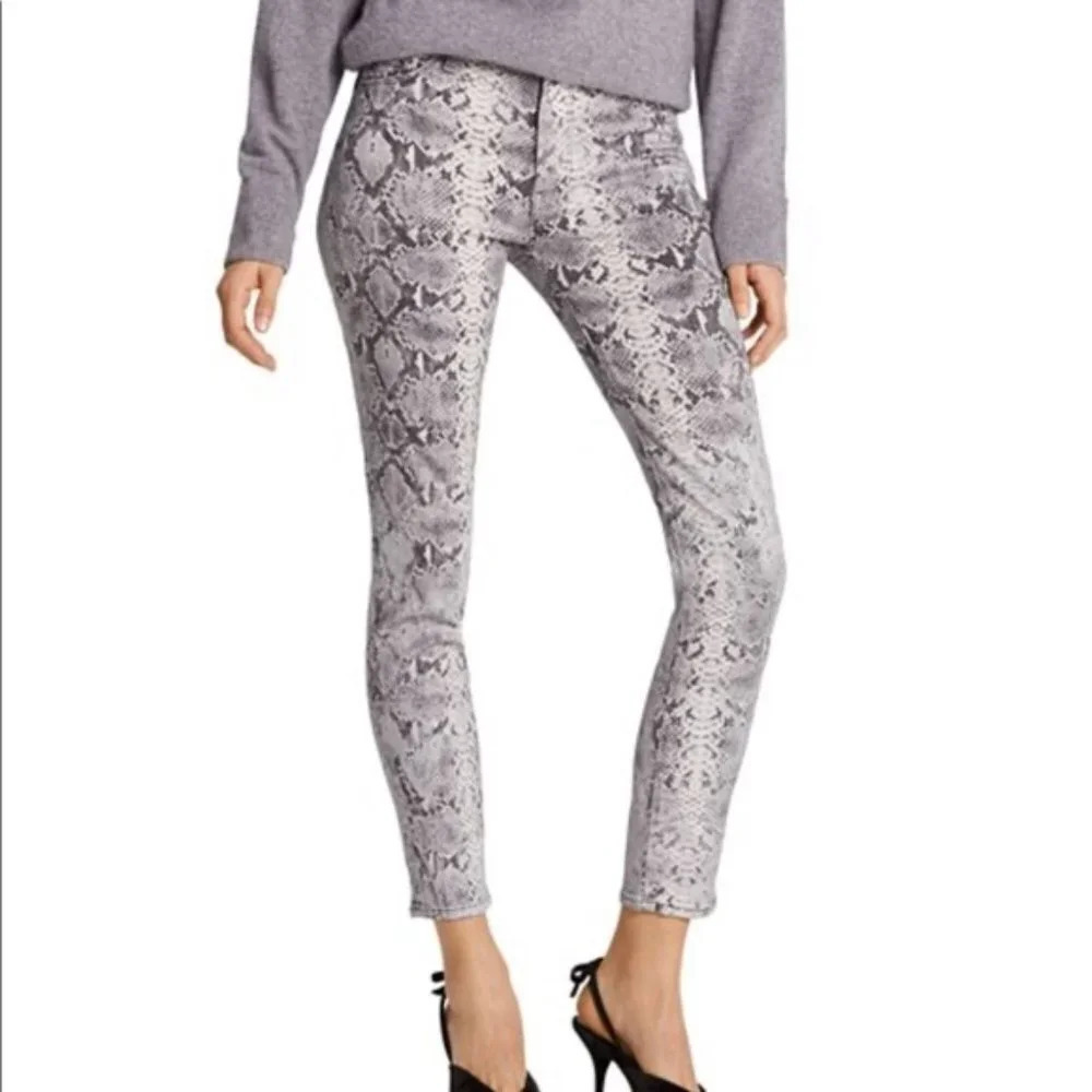 Hudson Barbara Super Skinny Jeans Python Nwt